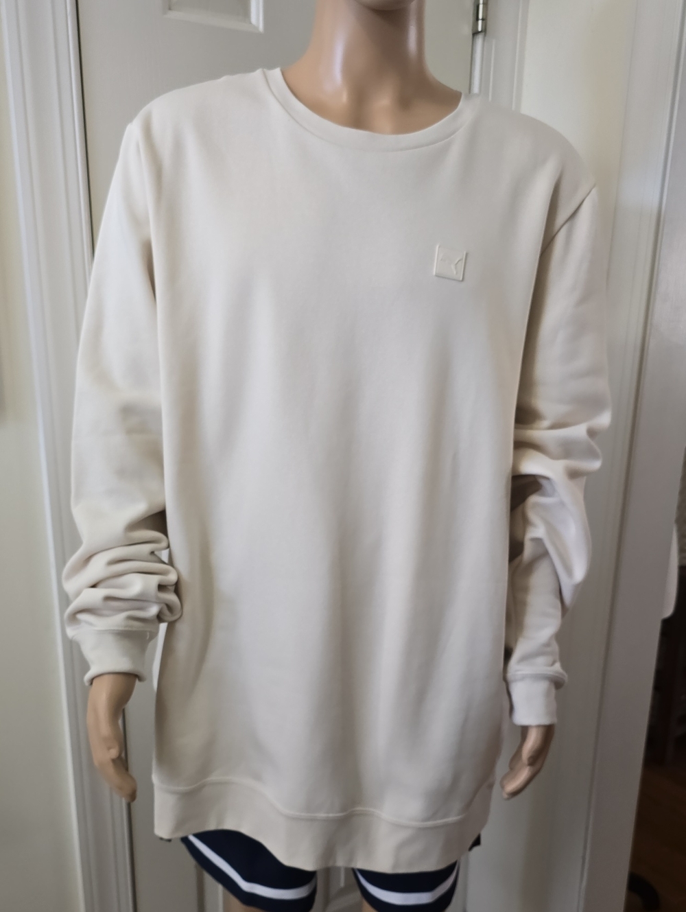 PUMA SIGNATURE BRAND MEN'S LIGHT TAN PULLOVER ATHLETIC SWEATSHIRT SIZE 4XLT